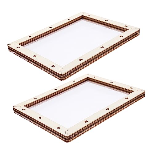 ULDIGI Diy Paper Making Kit Wooden Frame Screen Mesh Molding for Handicraft Craft Wooden Frame