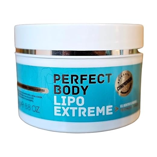 Gel Redutor de Medidas e Celulite Termoativado - Diminuição de Gordura Corporal e Celulite - Perfect Body - Lipo Extreme