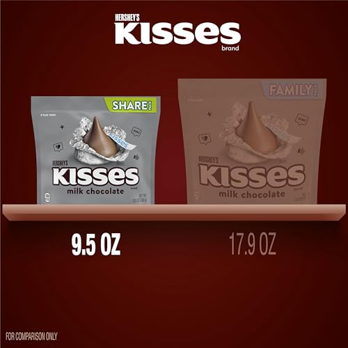 Image of Hershey's Kisses, Milk Chocolate Candy Share Pack, 9.5 Ounce