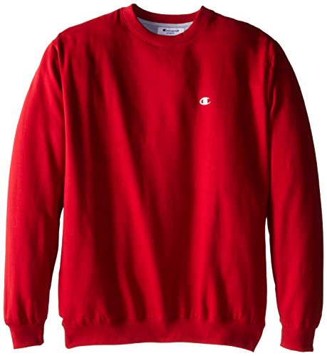 Champion Men's Big-Tall Fleece Crew Sweatshirt, Cardinal Red, 3X