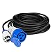 KEL Camping CEE Gummi Adapterleitung 5m - 230 V / 16 A, CEE Kabel Adapter mit Schutzkontaktstecker, Kabelquerschnitt 3 x 2,5, IP44 für den Außeneinsatz, 3.680W für Camping, Caravan und Wohnwagen MI 4 günstig Kaufen-KEL Camping CEE Gummi Adapterleitung 5m - 230 V / 16 A, CEE Kabel Adapter mit Schutzkontaktstecker, Kabelquerschnitt 3 x 2,5, IP44 für den Außeneinsatz, 3.680W für Camping, Caravan und Wohnwagen