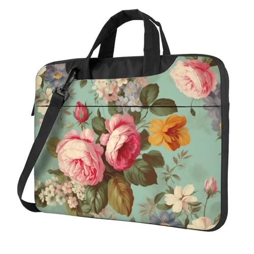 Sac ordinateur portable floral vintage pour transporter sans douleur
