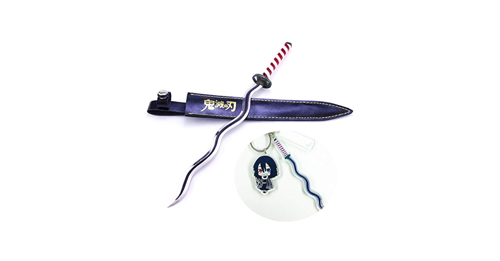 鬼滅の刃　ペーパーナイフ　日輪刀　伊黒小芭内　新品未開封品 Amazon.co.jp: Wanqian 鬼滅 伊黒 小芭内 ペーパーナイフ ミニ