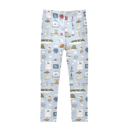 KLL 4th July American Independence Day Toddler Baby Girl Basic Leggings Soft High Waisted Yoga Pants Exercise