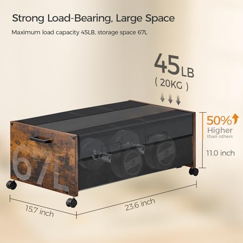 FOUCSSOMEI-Under-Bed-Storage-with-Wheels-Under-Bed-Storage-Containers-UnderBed-Drawers-with-Metal-Frame-for-Clothes-Shoes-Blanket