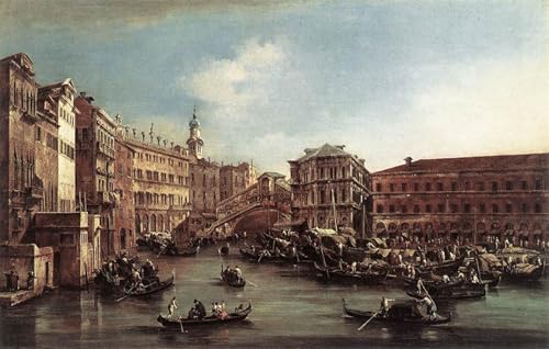 Tableau impressions d'art mural de Venise Palazzo Dei Camerlenghi Guardi