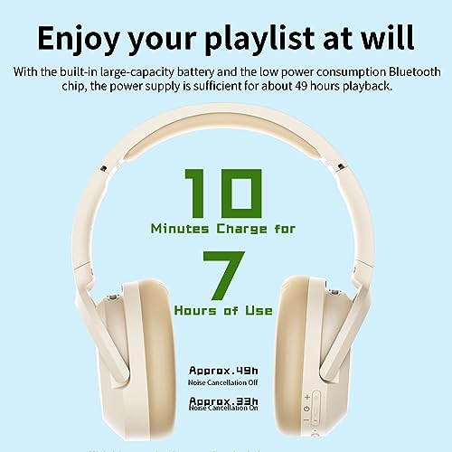 Image of Edifier W820NB Plus Over-Ear Active Noise Cancelling Headphones, Clear Calls with Deep Noise Reduction,Bluetooth Headphones with LDAC for Hi Res Wireless Audio Comfortable Fit,Bluetooth 5.2