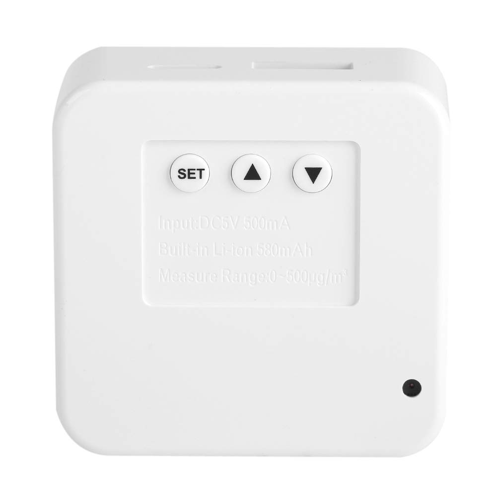 Mini Detector de Calidad del Aire de Bolsillo PM2.5 con Pantalla LED Digital para Uso en el Hogar, Oficina, Automóvil, Liviano
