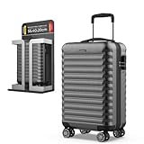 NUMADA - Maleta de Viaje Cabina 55x36x19cm (30L) Upfly XS con Cierre de Combinación y 4 Ruedas Dobles 360. Maleta de Mano Rígida Resistente, Ligera con Interior Compartimentado | Gris