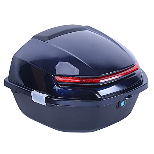 Coffre arrière moto sécurisé avec serrure et kit de montage pour casque scooter