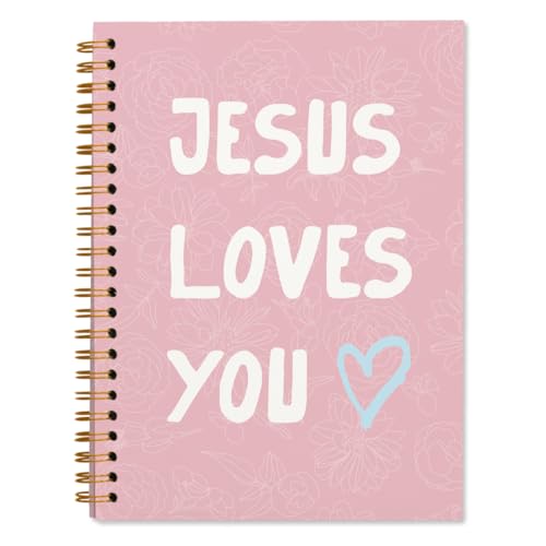 ShowDraven Pink Bible Study Notebook, Bible Note Taking Supplies Notebook Journal, Cute notebook, Bible Study Notebook Supplies Gifts Notebook for Teen Girls Student Teacher Women 5.5x8.3 inch