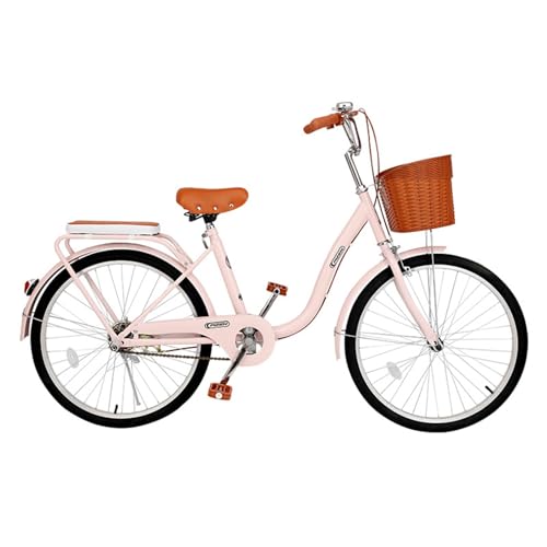 City Bike Da Città Bicicletta Leggera Da Pendolare Femminile In Acciaio Ad Alto Tenore Di Carbonio Da 24 Pollici Per Studenti Universitari Con Pneumatici Solidi 24 inches