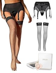 2-black Garter+gtocking+box