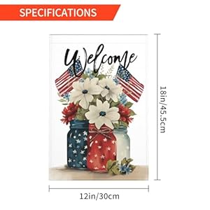 American Flag Garden Flags 12 x 18 Inch Double Sided 4th of July Garden Flag Burlap Memorial Day Patriotic Star Stripes Floral Welcome Yard Outdoor Decoration American Flag Garden Flags 12 x 18 Inch Double Sided 4th of July Garden Flag Burlap Memorial Day Patriotic Star Stripes Floral Welcome Yard Outdoor Decoration