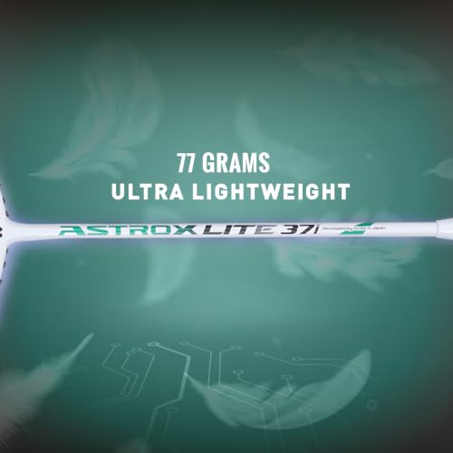 Image of Yonex Graphite Strung Badminton Racquet Astrox Lite 37i (G4, 77 Grams, 30 lbs Tension, Pearl White)