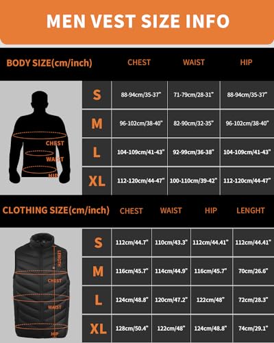 Image of Heated Vest for Men and Women,Lightweight Heating Vest for Winter Outdoor Hunting Skiing etc (Battery Not Included)