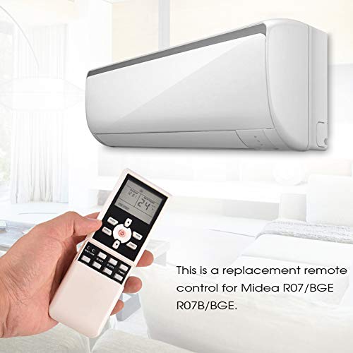 Dioche Air Con Remote Control, A/C Remote Control for Midea R07/BGE R07B/BGE Air Conditioner, White - Image 3
