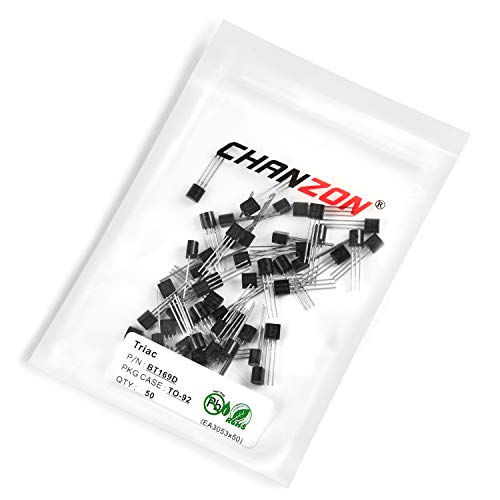 Chanzon 50 pezzi BT169D TO-92 Transistor Triac