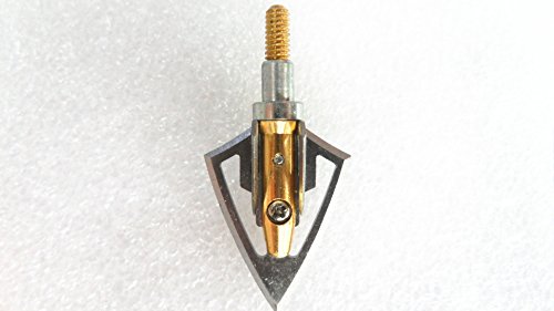 Zzuus 12Pcs Yellow Steel Flat Broadheads With 2 Blades 100 Grain Hunting Arrow Screw Archery Arrowheads Compound Bow Crossbow Arrows Tips #TOP5