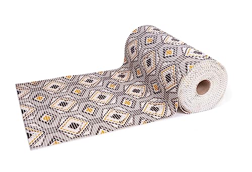 probath Tappetino in morbida spugna, al metro, 21 misure, 14 modelli, tappeto da bagno, antiscivolo, a quadri, 65 x 200 cm