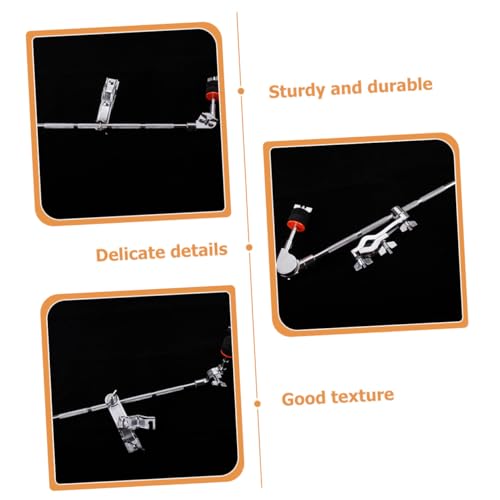 Abrazadera para platillo de batería con brazo extensible ajustable, brazo de extensión metálico para montaje de hardware de percusión y accesorios miniatura 3