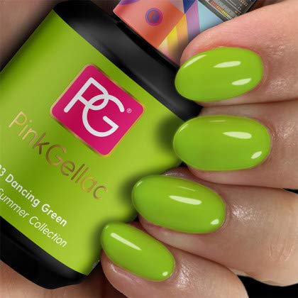 Pink Gellac Shellac Gel Nagellack 15 ml für UV LED Lampe | 293 Dancing Green Grün | Gel Nail Polish for UV Nail Lamp…