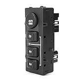Cnsodo15 Automotive Transfer Case Selector Dash Switch Wheel Drive Switch Transfer Case Button 4WD Switch Case 4x4 Balck 1 pc for Chervrolet Suburban Tahoe Yukon/XL Avalanche 03-06
