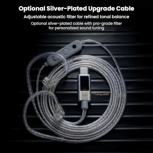 Image of KZ EDZ in-Ear Monitor Wired Earphone with Ultra-Wide Frequency Dynamic Driver, Dual-Stage Damping, Ultra-Stroke Bass, Pro-Grade Dual-Mic Silver-Plated Cable, Detachable 0.75mm 2-Pin (3.5mm)