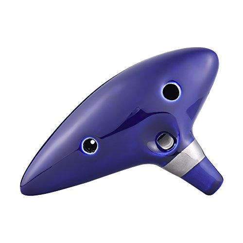 Fesjoy Ocarina 12 furos Ocarina cerâmica alto C flauta instrumento musical Legend of Zelda