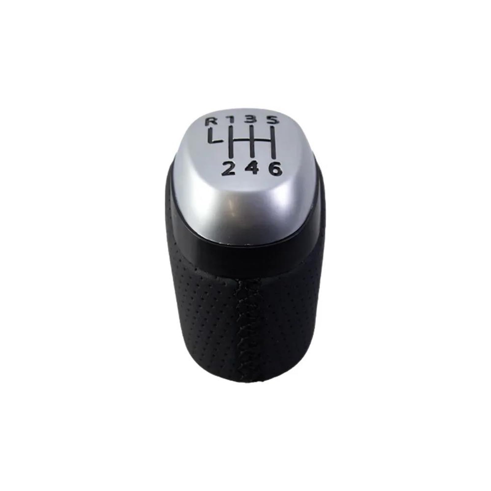 Sunbangoz Black For Clio Mk4 Lever Stick Head Gearbox Handles Leather Headball Accessories 5 6 Speed Car Gear Shift Knob(,6 Speed)