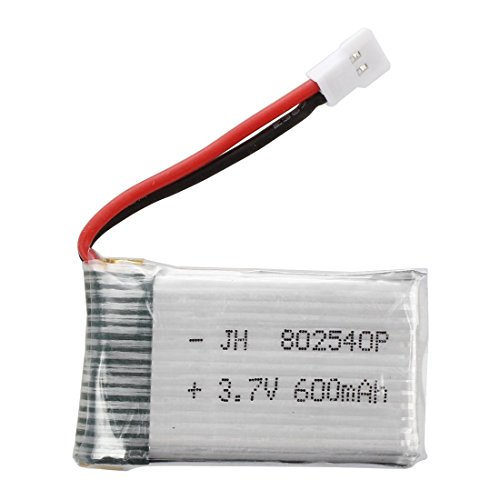 TOOGOO(R) Mejorado 3.7V 600mAh 25C Lipo bateria para SYMA X5c X5