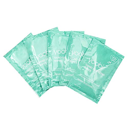 Yoobi | Hand Sanitizer Wipes | Individually Wrapped Travel Packets | 24 Pack