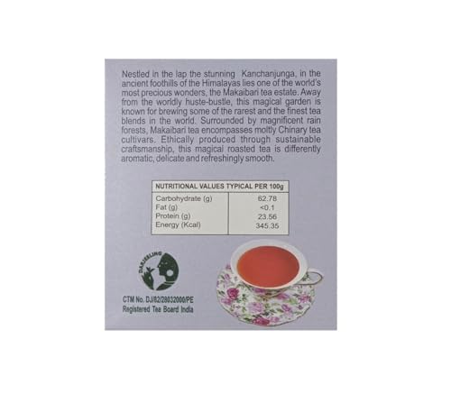 Image of Makaibari Green Valley Forest Honey & Lemon Wellness Green Teabags, Darjeeling 25 Teabags | 100% Organic Darjeeling Long Leaf Tea