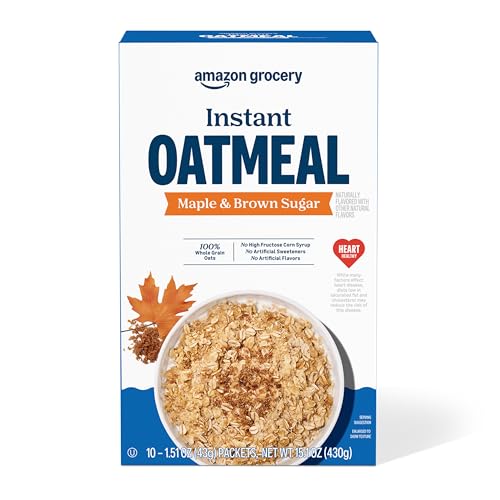 15% coupon - Amazon Maple & Brown Sugar Instant Oatmeal, 10 pouches
