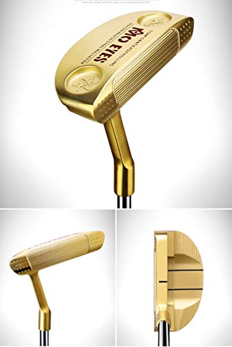 Leaysoo Golf Clubs Push Rod Mo Eyes Series 304 Soft Iron Casting,Gold
