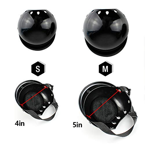 La La Pet® Pet Helmet With Dog Goggles Pet Doggie Cap Hat Dog Sunglasses Pet Eye Wear Cat Uv Protection Sun Glasses For Puppy Dog Travel Skiing, Helmet M + Black Goggles #TOP3