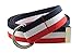 Canvas Web Belt D-Ring Buckle 1.25" Wide Metal Tip Plus Size XXL and XXXL