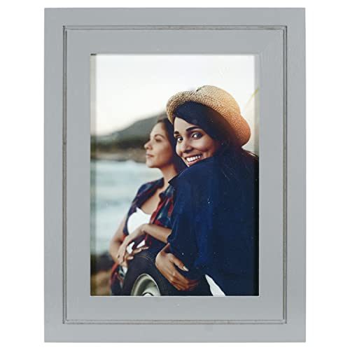 Malden International Designs 5x7 �O���[ �A���e�B�[�N���ʐ^�t���[��