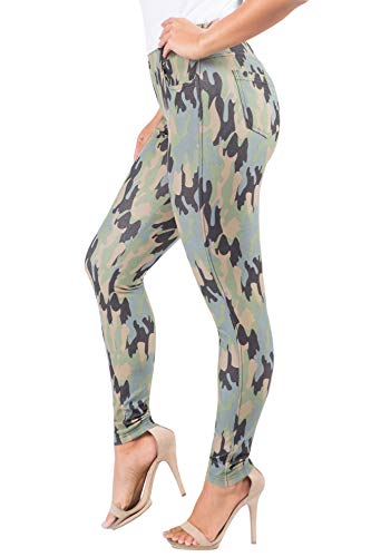 Image of YELETE Women's Basic Five Pocket Stretch Jegging Tights Pants