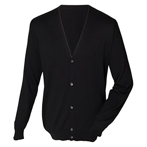 Workwear World Men's V-Neck Knitted Cardigan Cover