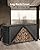 Mars Explo 8ft Firewood Log Rack with Cover Outdoor, Heavy Duty Indoor Outdoor Firewood Storage Log Rack with Cover Combo Set Black