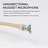 Sujeetec Headset Microphone - Discreet Double Ear Hook Headworn Mic fits for PC Voice Amplifier Wireless Body Pack Transmitter for Lectures, Live Performance, Theater, Podcasts - 3.5mm TRS Plug #4