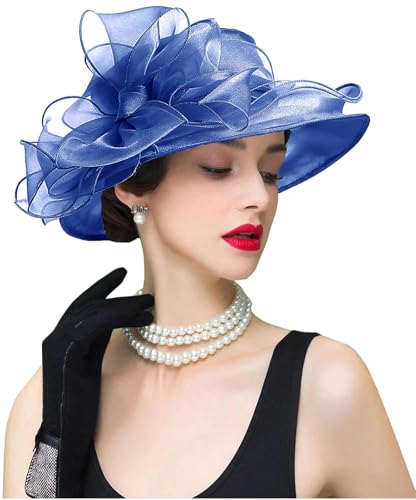 Sombrero tipo cloche con lazo para mujer