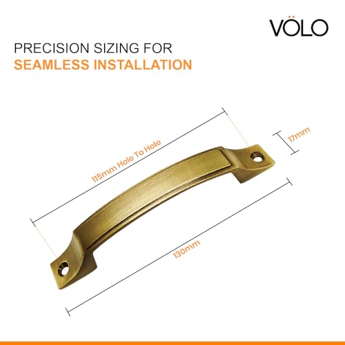 Image of VOLO Antique Finish Door and Window Handle for Home, Kitchen, and Office Doors - Cabinet and Window Handle (Model: R-137) (Pack of 2, 96MM (4 Inch))