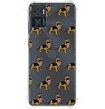 Tumundosmartphone Custodia in silicone antiurto per Motorola Moto E22/E22i Design Cani 09 Pattern