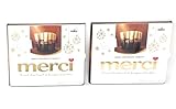 Merci Finest Assortment of European Dark Chocolates 8.8oz Box 20 Pieces Each(pack of 2 Boxes)