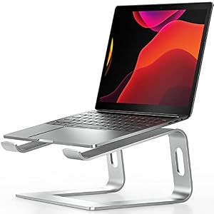 Nulaxy Laptop-Ständer für den Schreibtisch, Abnehmbarer Aluminiumaufbau
