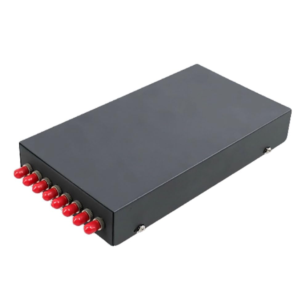 1 Pack 4-Port / 8-Port Fiber Optic Terminal Box - SC/FC/ST/LC Compatible Wall Mount Patch Panel (4 Ports 8 cores LC Full Load)