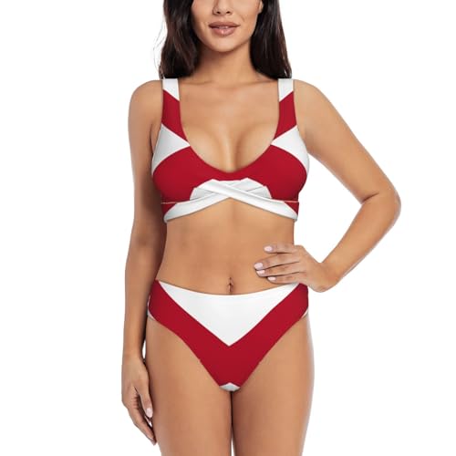 Maillot de bain 2 pièces Alabama pour femme avec contrôle du ventre