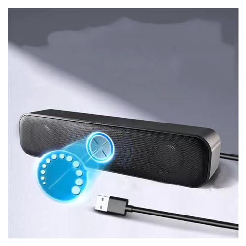 Interfaz de audio para portátil y tarjeta de sonido integrada en altavoz de escritorio mini